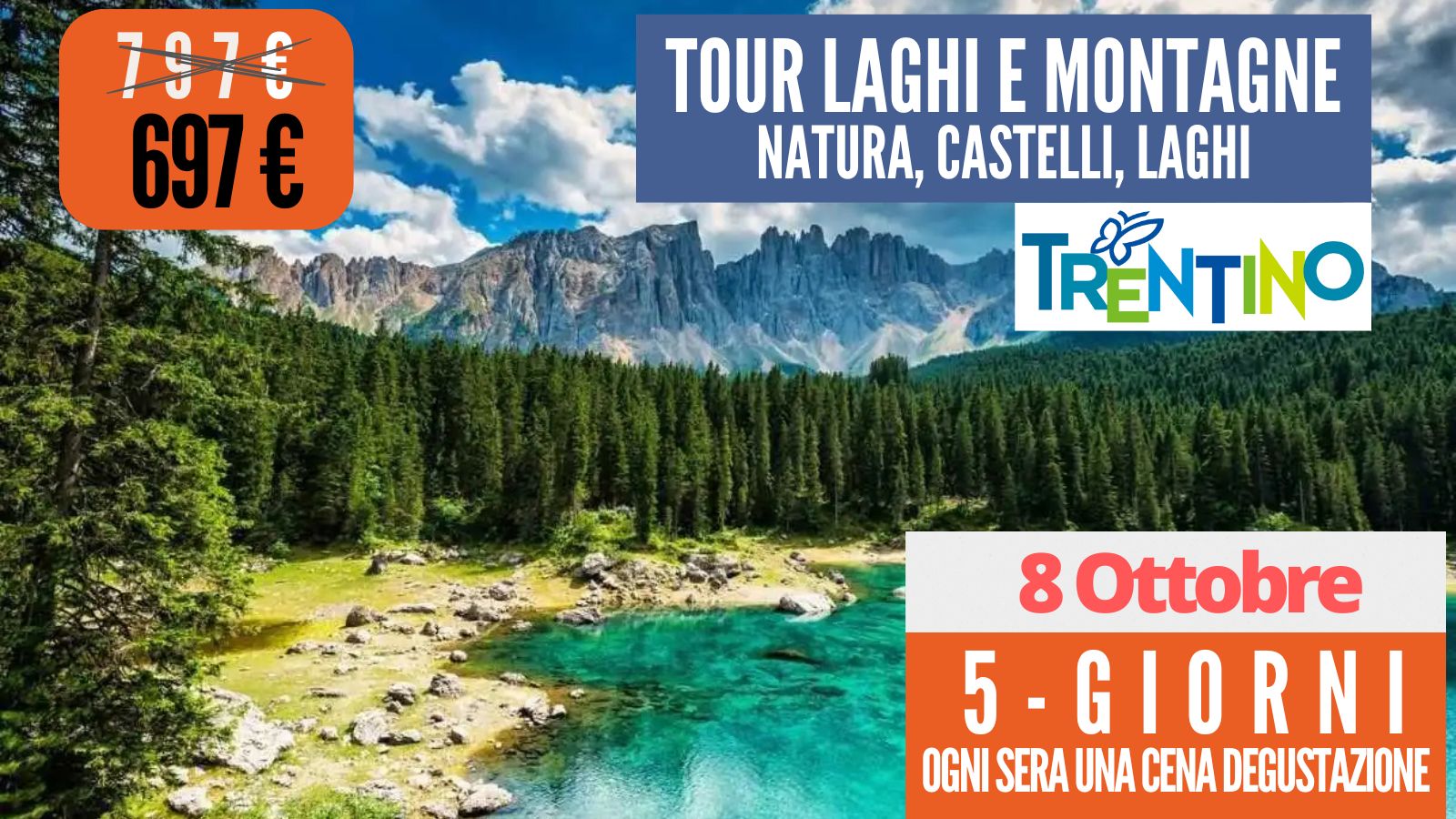 Tour dei Laghi Castelli e Montagne 8 Ottobre 2025