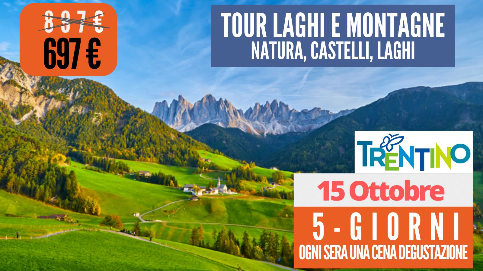 Tour dei Laghi Castelli e Montagne 15 Ottobre 2025