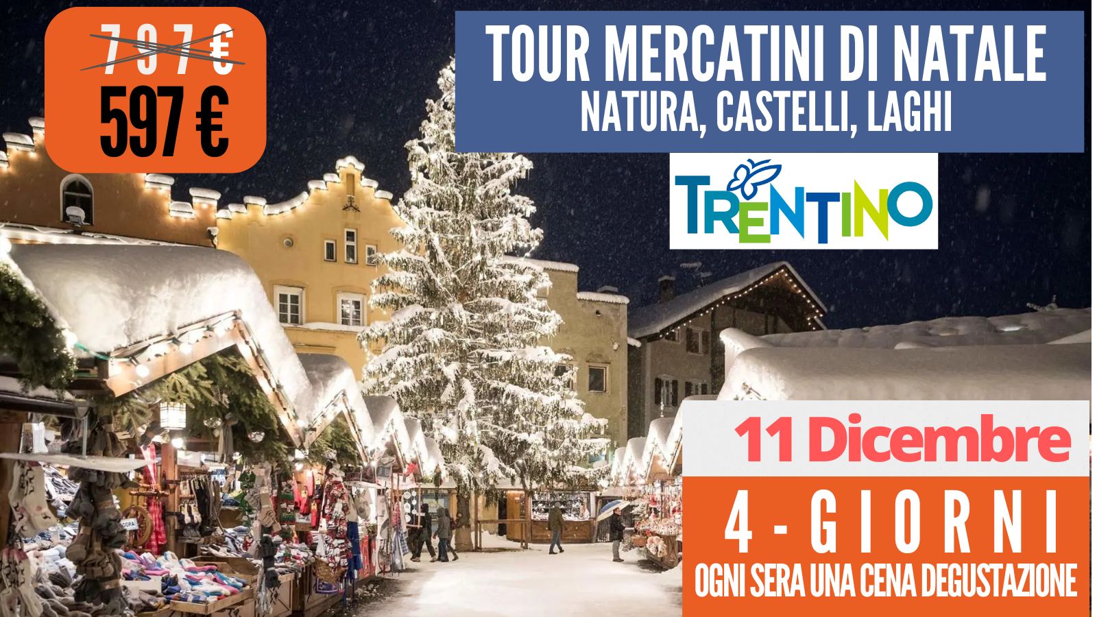 Tour dei Mercatini di Natale & Castelli - 11 Dicembre