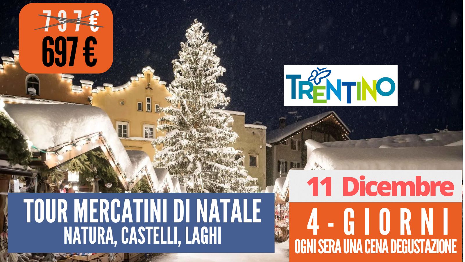 Tour dei Mercatini di Natale & Castelli - 11 Dicembre
