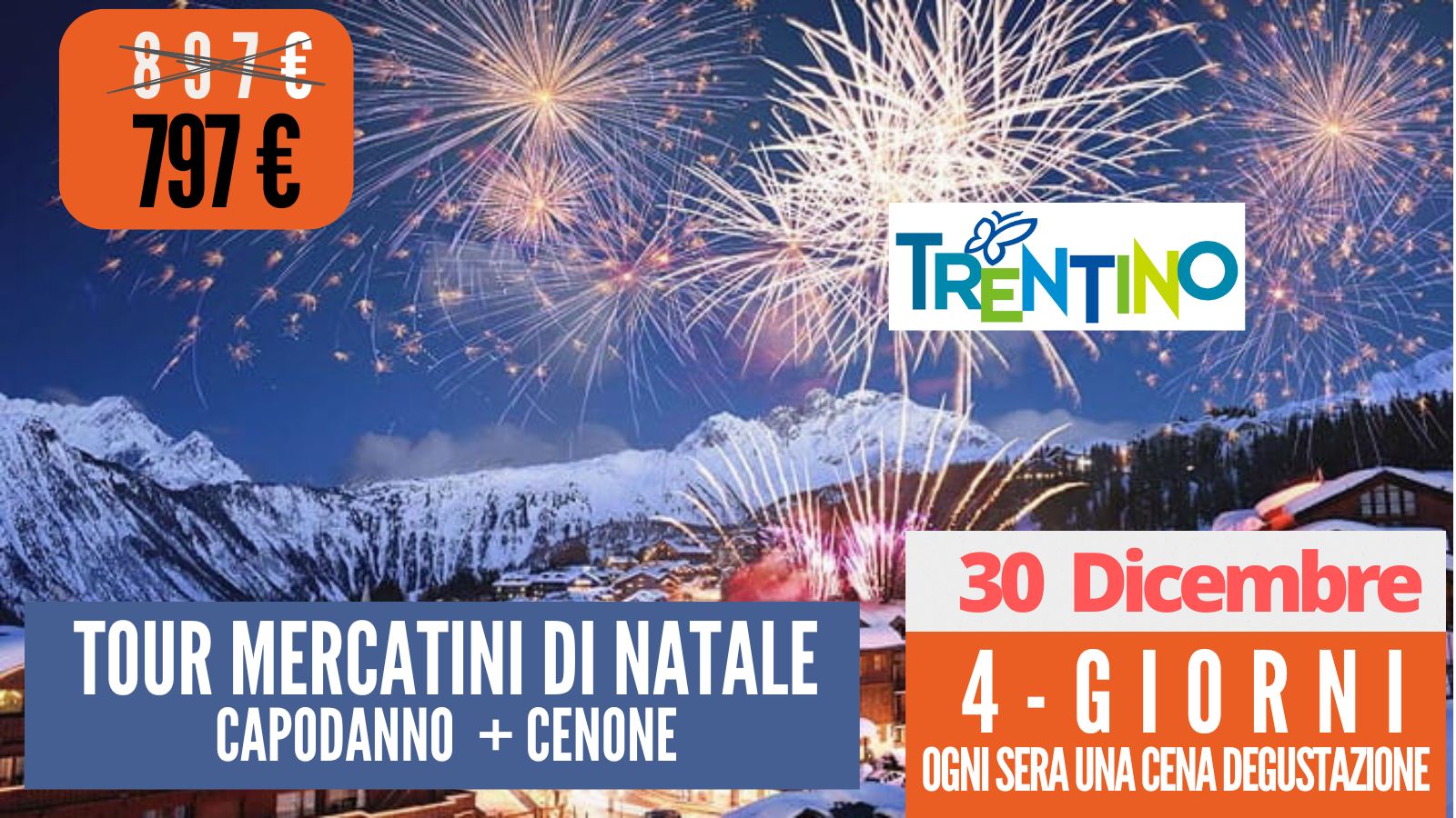 Tour dei Mercatini di Natale & Castelli -  CAPODANNO 25/26