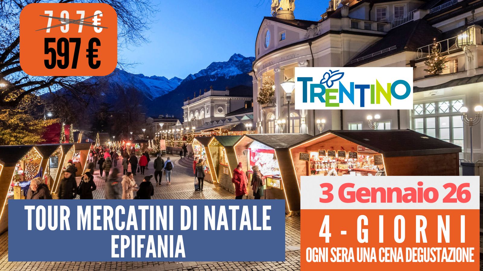 Tour dei Mercatini di Natale & Castelli - Epifania