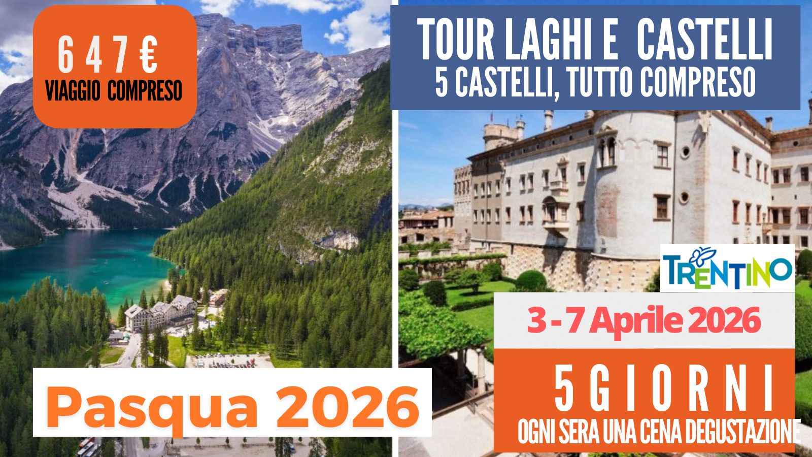 Tour Laghi e Castelli  - Pasqua 2026
