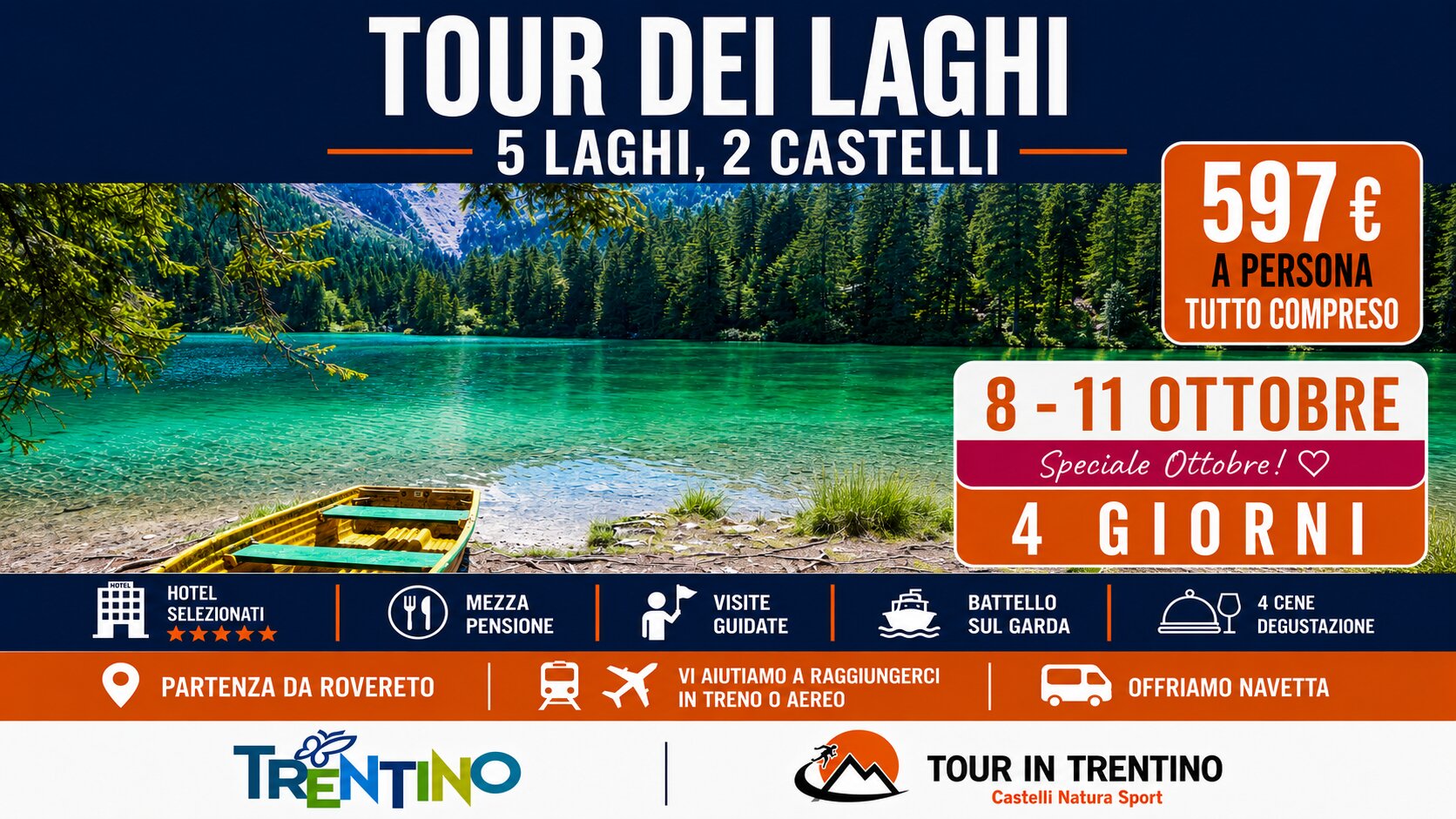 Tour dei Laghi 8 Ottobre 2026